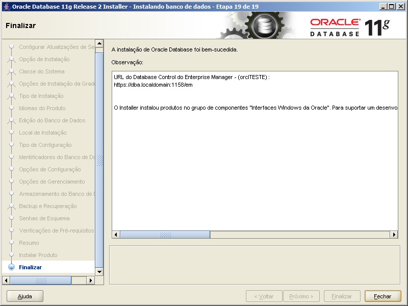 Oracle - Instalação 25