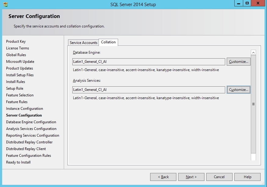 SQL Server - Collation Configuration