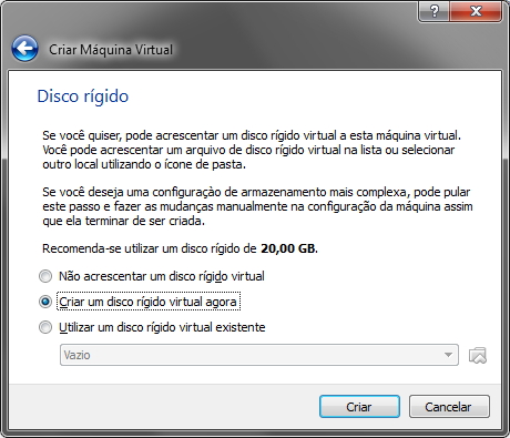VirtualBox - HD