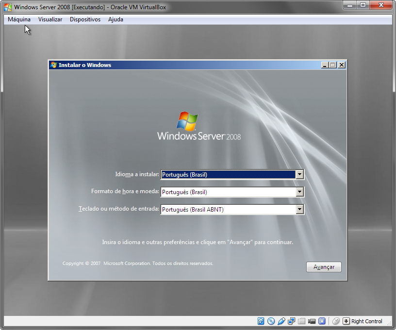 VirtualBox - Windows Installation