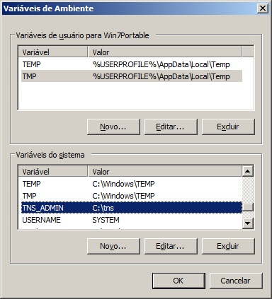 Oracle Client - Configuração 2