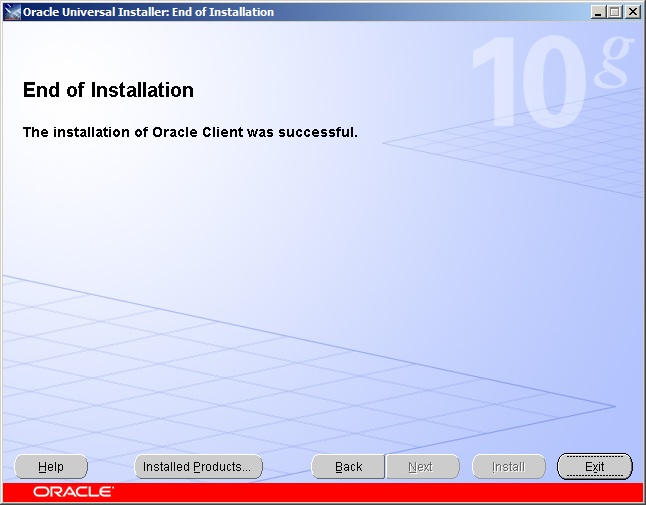 Oracle Client - 8 Installation