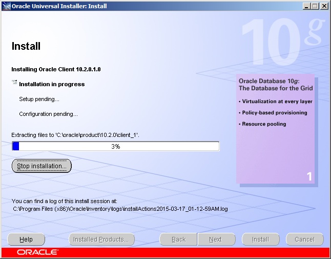 Oracle Client - Instalação 6