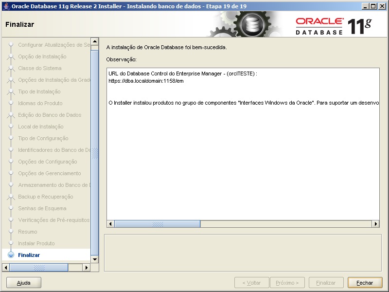 Oracle - Instalação 25