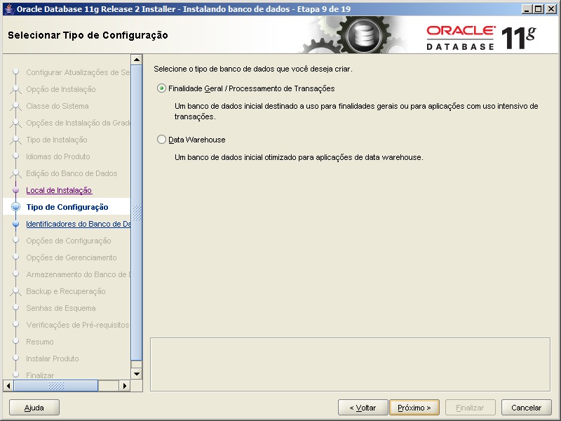 Oracle - Instalação 9