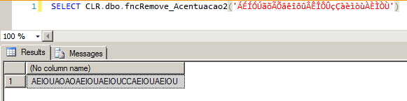 SQL Server - Remove acentuação 2
