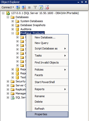SQL Server - Permissões dos usuários - Interface GUI 3