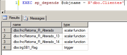 SQL Server-  sp_depends