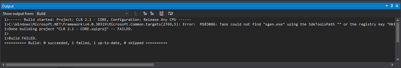 Microsof Visual Studio 2015 - SdkToolsPath Build Error