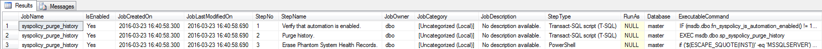 SQL Server Agent - List Jobs 1