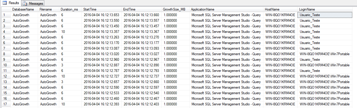 SQL Server - Monitor Autogrowth