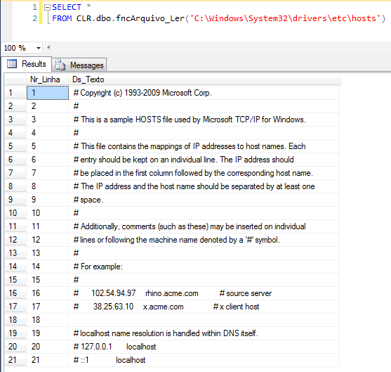 SQL Server - How to read line files by line with CLR