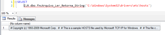 SQL Server - How to read files with CLR