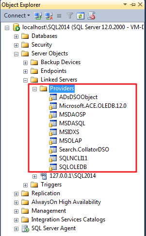 SQL Server - Providers List