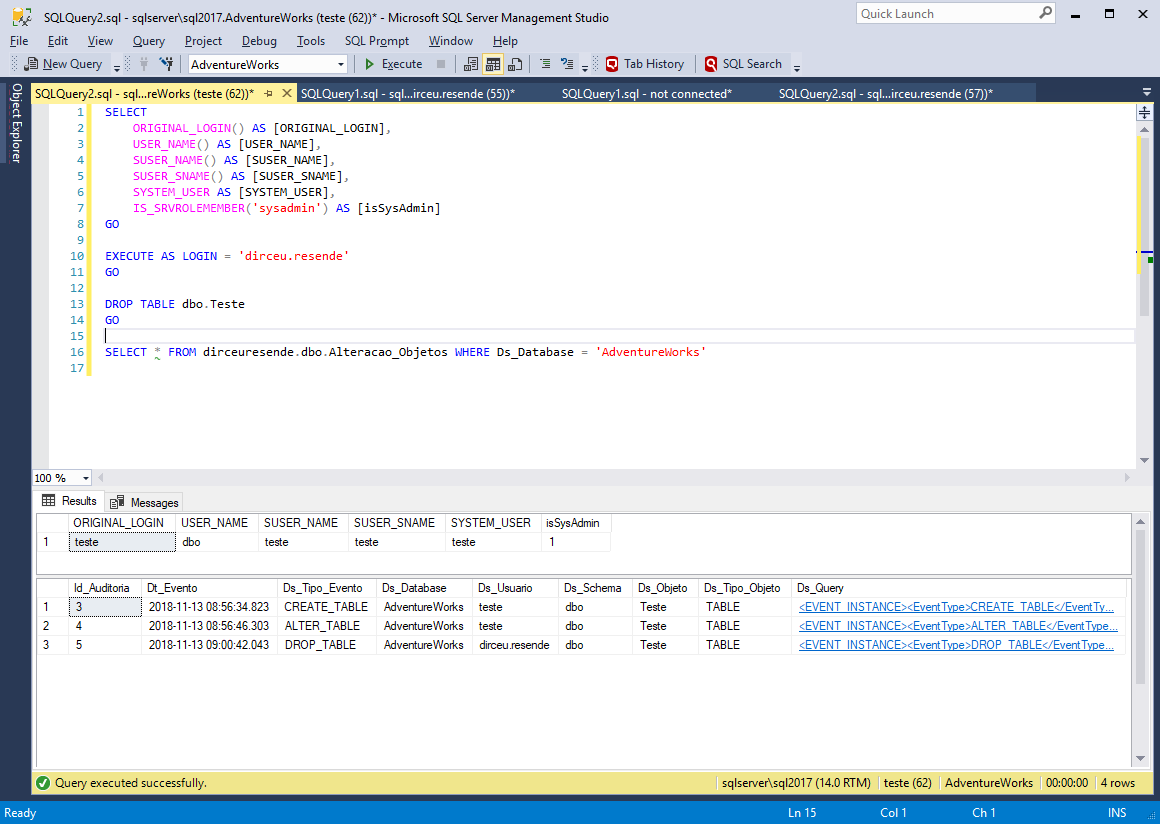 SQL Server - Como utilizar o EXECUTE AS para executar comandos como ...