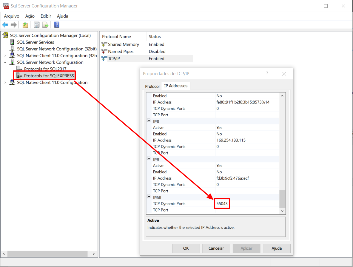 Dynamic Database Port SQL Server - TCP Dynamic Ports vs TCP Port (Porta dinâmica x Estática ...