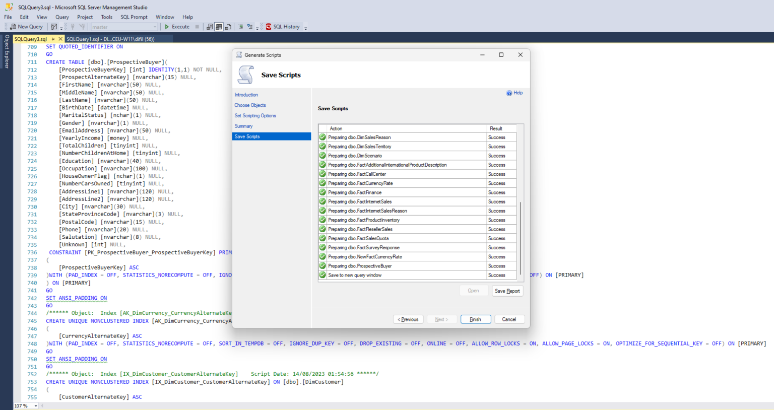 SQL Server - Como gerar um script com todos os índices do banco de ...
