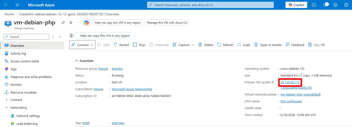 como instalar e configurar o php numa mquina virtual do azure 2 493c0d